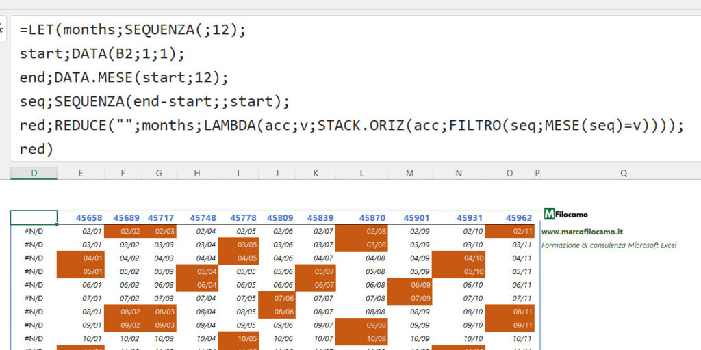 COME_CREARE_CALENDARIO_DINAMICO_MICROSOFT_EXCEL_MARCOFILOCAMO_MENSILE_DINAMICO_INTERMEDIO