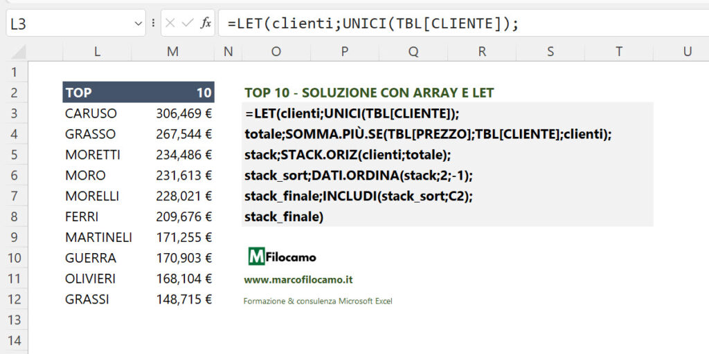 COME_UTILIZZARE_FUNZIONE_LET_MICROSOFT_EXCEL_MARCOFILOCAMO_CALCOLO_COMPLESSO_LET