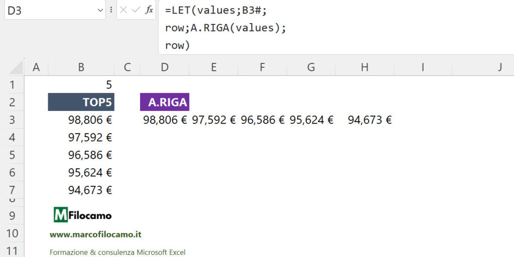 COME_UTILIZZARE_FUNZIONE_LET_MICROSOFT_EXCEL_MARCOFILOCAMO_CASO_LIMITE