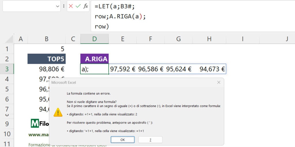 COME_UTILIZZARE_FUNZIONE_LET_MICROSOFT_EXCEL_MARCOFILOCAMO_POTENZIALI_PROBLEMI