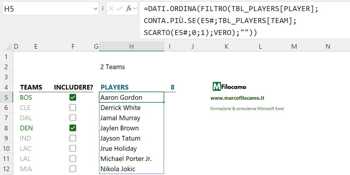 COME_INSERIRE_CHECKBOX_MICROSOFT_EXCEL_MARCOFILOCAMO_FORMULA_GIOCATORI_MULTIPLI
