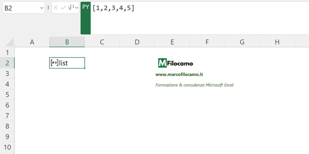 PYTHON_IN_EXCELL_MARCOFILOCAMO_LISTA_PYTHON