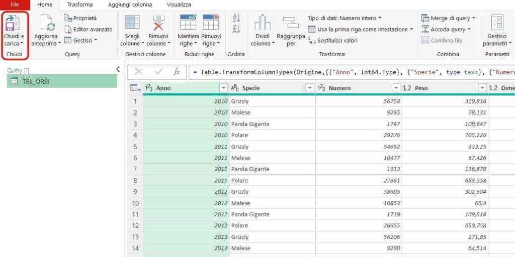 CARICA_CHIUDI_POWER_QUERY_EXCEL_MARCOFILOCAMO