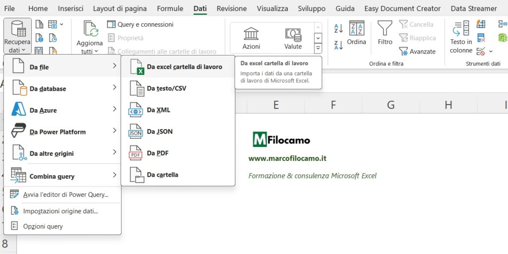 RECUPERA_DATI_POWER_QUERY_EXCEL_MARCOFILOCAMO