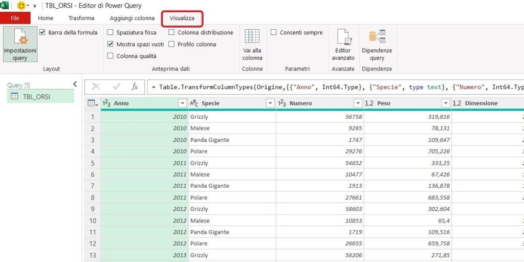 VISUALIZZA_SCHEDA_POWER_QUERY_EXCEL_MARCOFILOCAMO