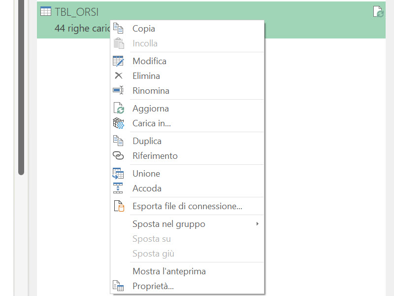 POWER_QUERY_EXCEL_QUERY_CONNESSIONI_TASTO_DESTRO_MODIFICA_INFORMAZIONI